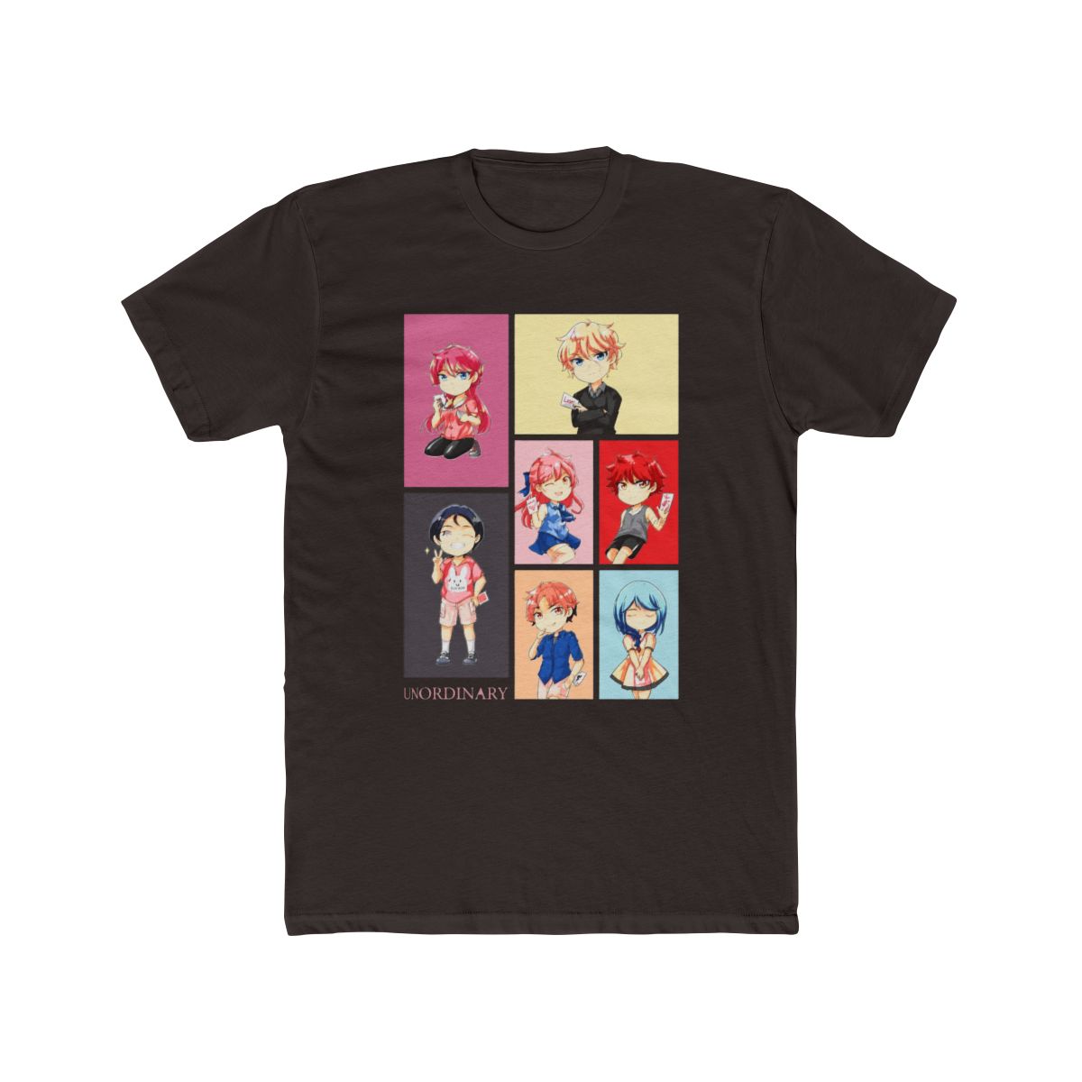 UnOrdinary Chibi Group Boyfriend Fit Girls T Shirt - alternate angle 2, merchandise