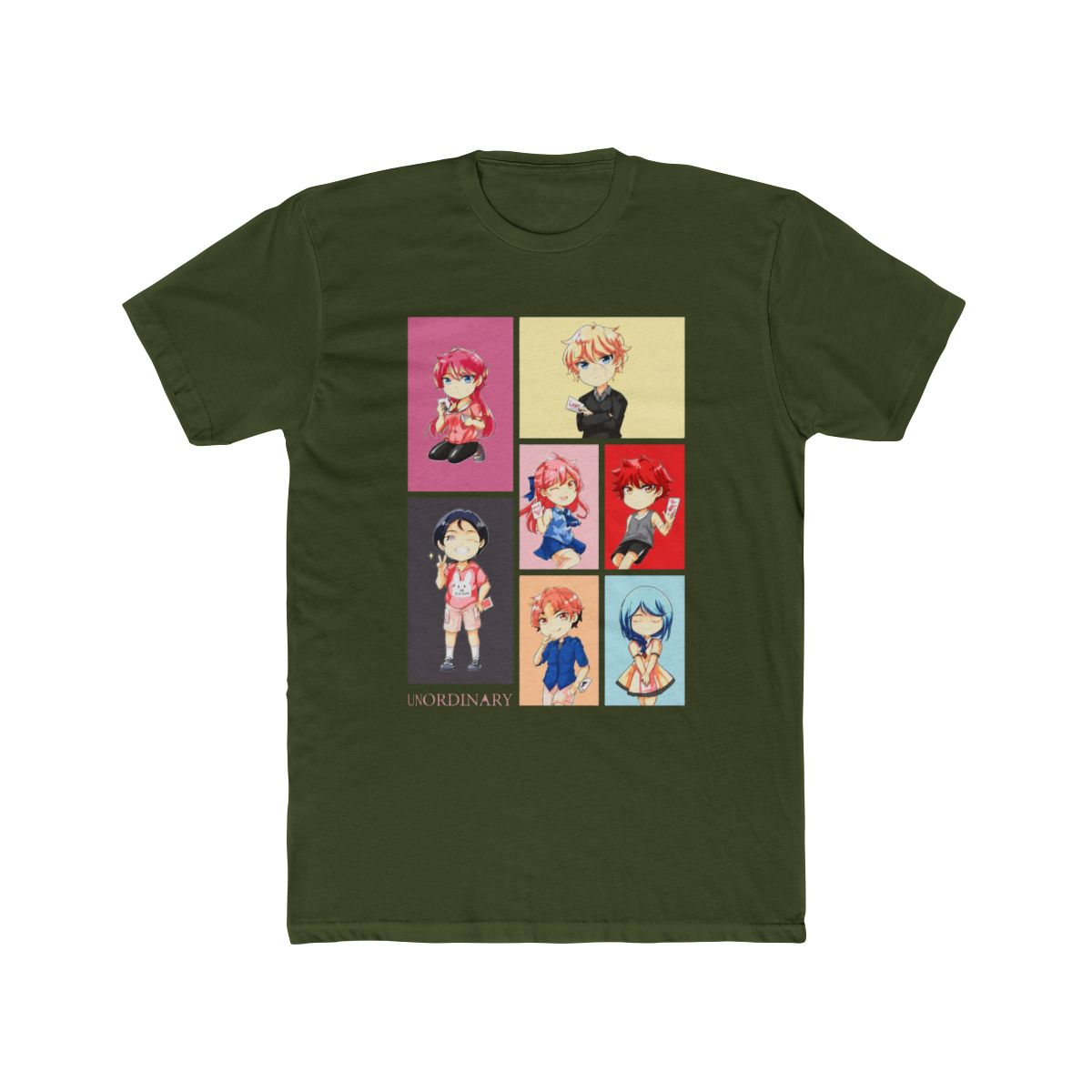 UnOrdinary Chibi Group Boyfriend Fit Girls T Shirt - alternate angle 5, merchandise